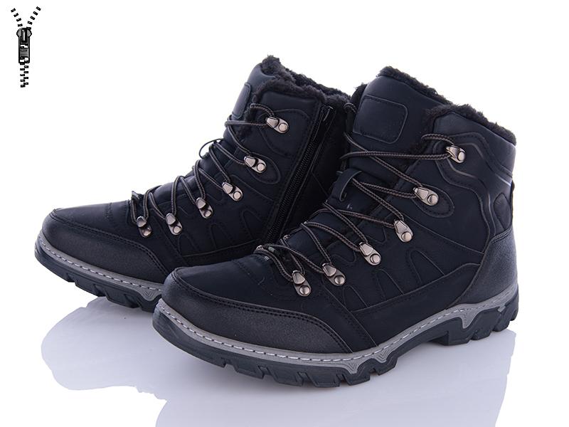 Ботинки мужские зима Baolikang (40-45) MX2323 black (зима)