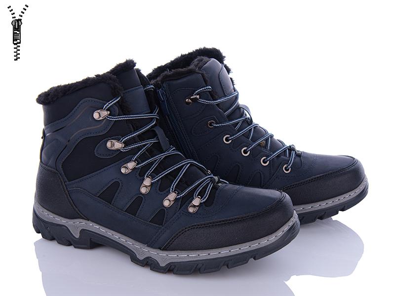 Ботинки мужские зима Baolikang (40-45) MX2323 navy (зима)