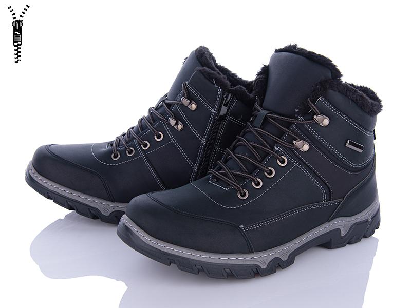 Ботинки мужские зима Baolikang (40-45) MX2502 black (зима)