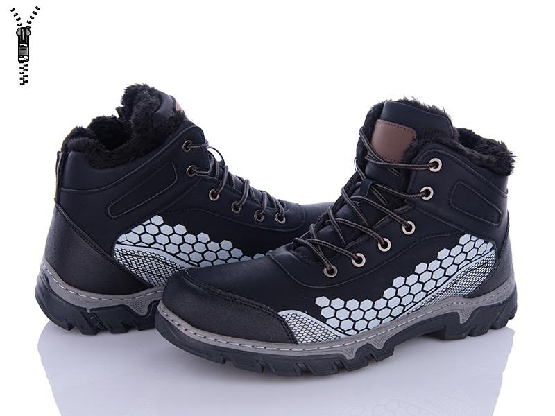 Ботинки мужские зима Baolikang (40-45) MX6637 black (зима)