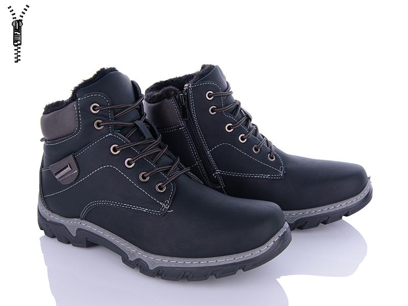 Ботинки мужские зима Baolikang (40-45) MX2303 black (зима)