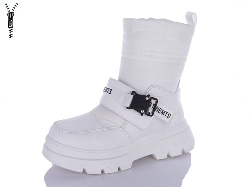Ботинки женские зима QQ Shoes (36-41) JP27 white (зима)