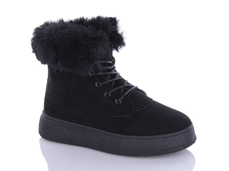 Ботинки женские зима ABA (36-41) JP29 black (зима)