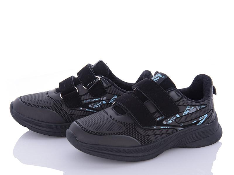 Кроссовки для девочек Clibee (32-37) EC257-6 black-blue (деми)