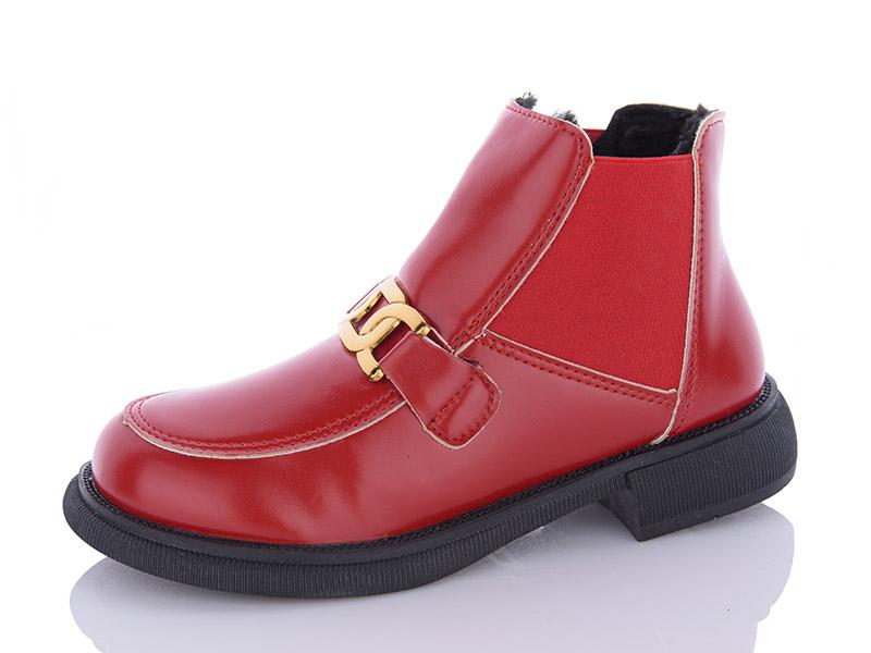 Ботинки женские JIBUKANG (36-40) A829-7 red (деми)