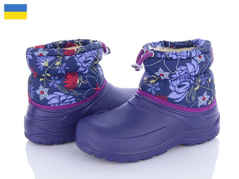 Сапоги детские для девочек зима Malibu (30-36) GKZ083F фіолетовій (зима)