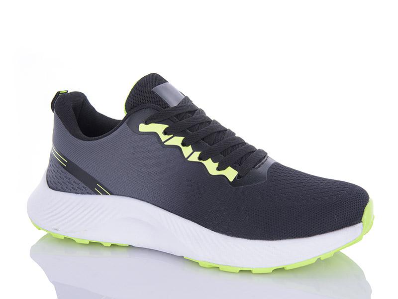 Кроссовки мужские ABA2 (41-46) F132 black (лето)