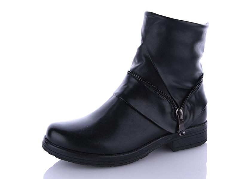 Ботинки женские Lion (36-41) 2042 black (деми)