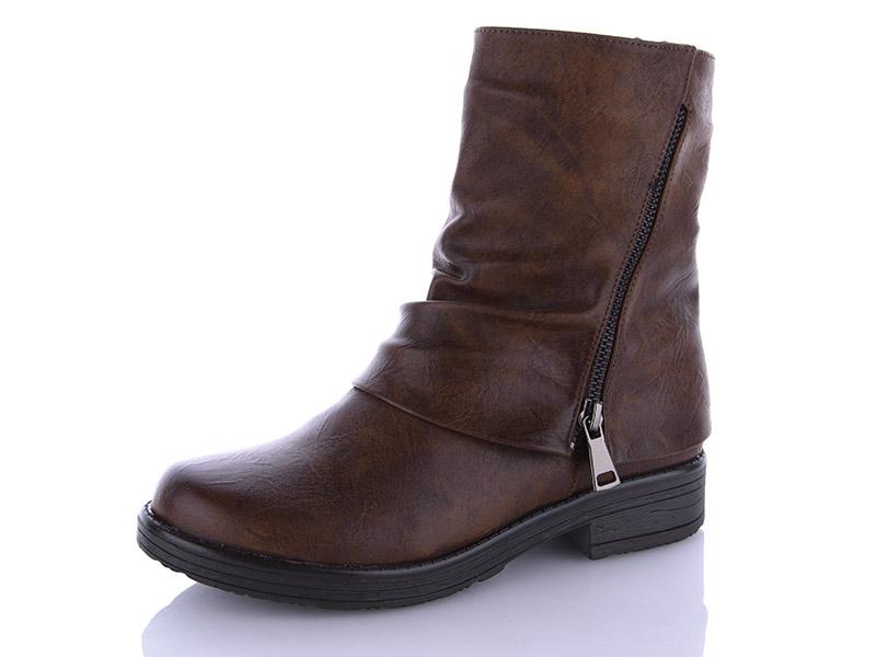 Ботинки женские Lion (36-41) 2043 brown (деми)