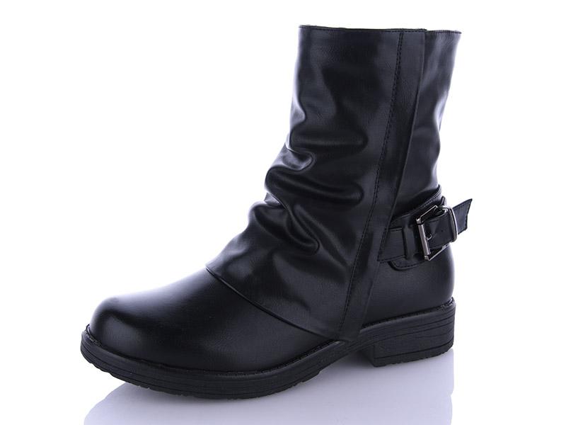 Ботинки женские Lion (36-41) 2045 black (деми)