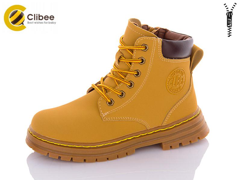 Ботинки для мальчиков Clibee-Apawwa (32-37) KC204 camel-brown (деми)