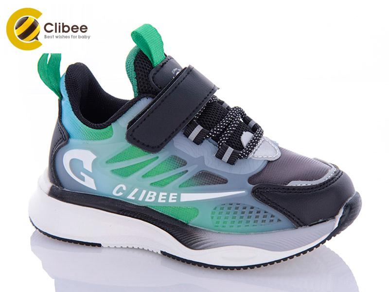 Кроссовки для мальчиков Clibee-Apawwa (27-31) LB961 black-green (деми)