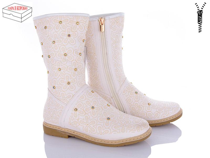 Ботинки для девочек Style baby-Clibee (33-38) H202 white (деми)