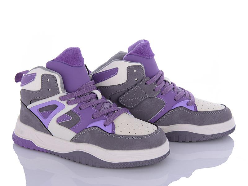 Кроссовки для девочек Clibee (32-37) MQ200-1 purple (деми)