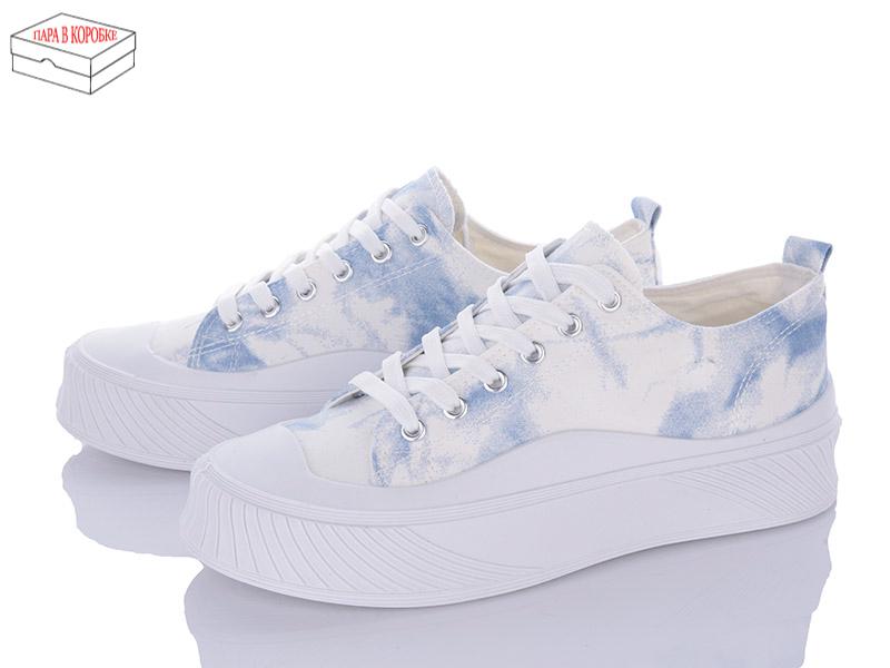Кроссовки женские Obuv Ok (36-41) THDB-19 l.blue (лето)
