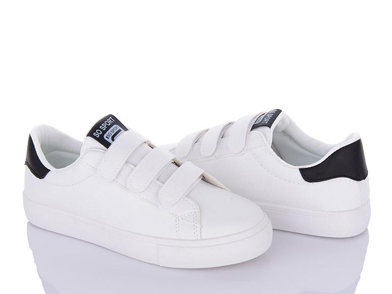 Кеды женские Violeta (36-40) Y116-4775 white-black (деми)