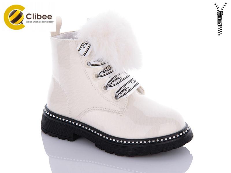 Ботинки для девочек Clibee-Apawwa (25-30) NQ737 white (деми)