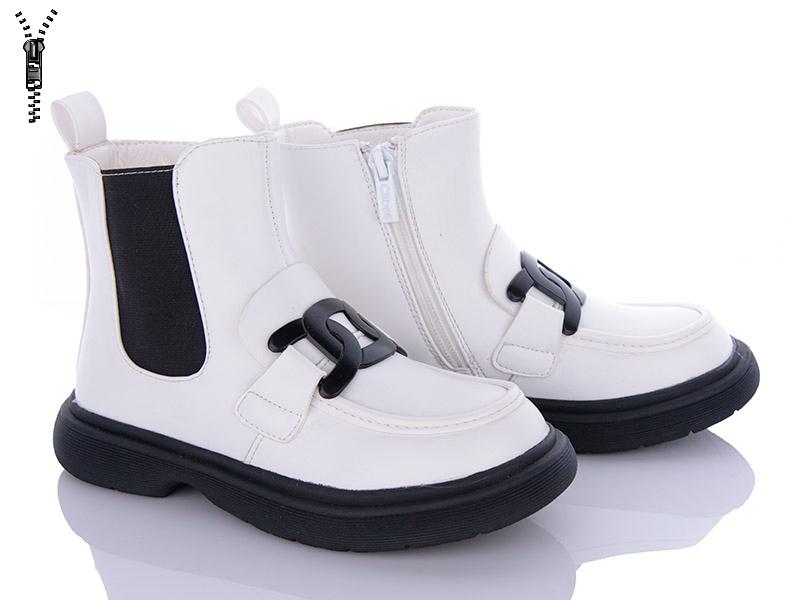 Ботинки для девочек Clibee (32-37) NNA132 white (деми)