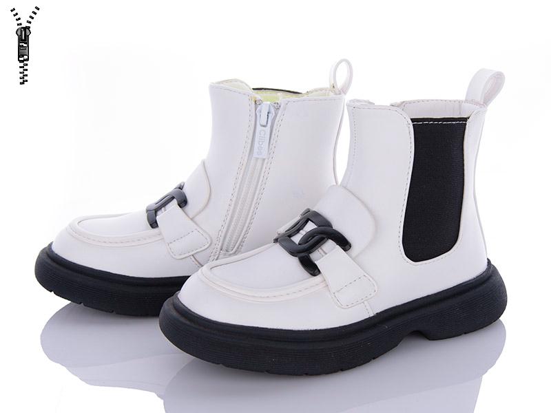 Ботинки для девочек Clibee (27-32) NNA132A white (деми)
