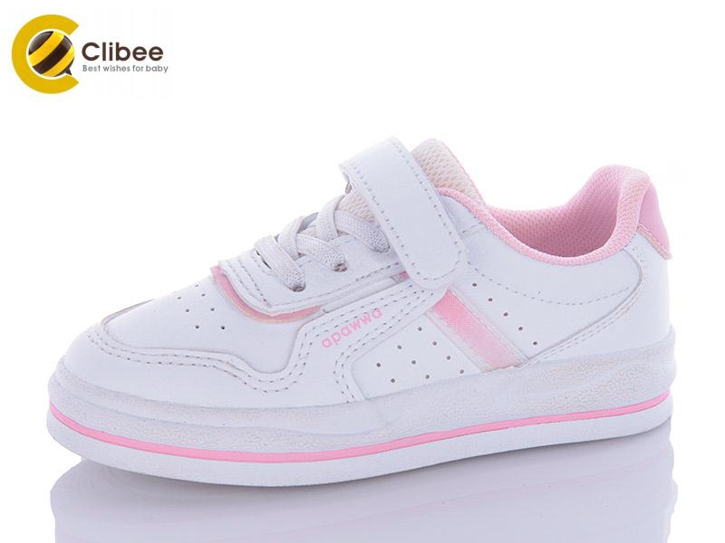 Кроссовки для девочек Clibee-Apawwa (25-30) RC25-1 pink (деми)