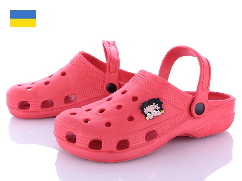 Кроксы женские Sanlin2 (36-41) SV018 красный (лето)