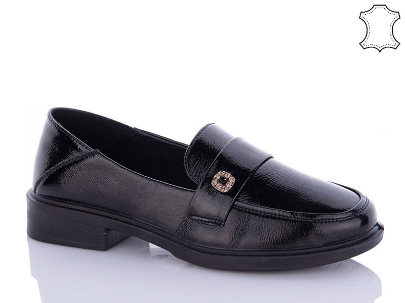 Туфли женские PL PS (36-41) 501 black (деми)