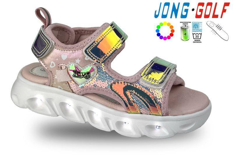 Босоножки детские для девочек Jong-Golf (27-32) B20431-28 LED (лето)
