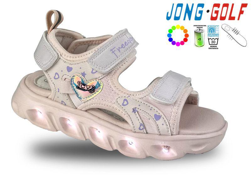 Босоножки детские для девочек Jong-Golf (27-32) B20431-38 LED (лето)