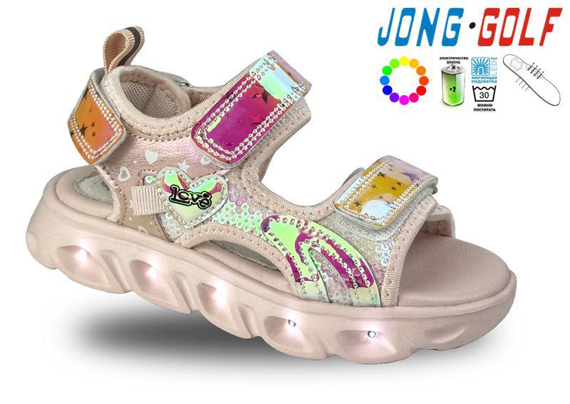 Босоножки детские для девочек Jong-Golf (27-32) B20431-8 LED (лето)