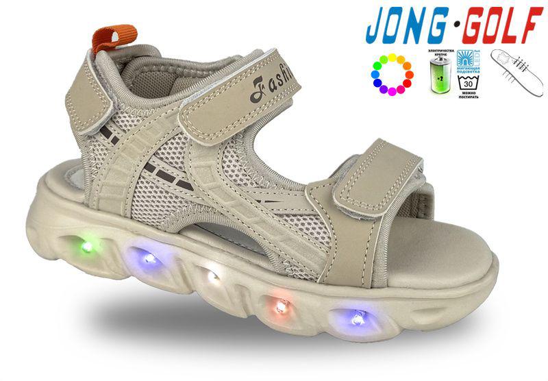 Босоножки детские для девочек Jong-Golf (27-32) B20444-3 LED (лето)