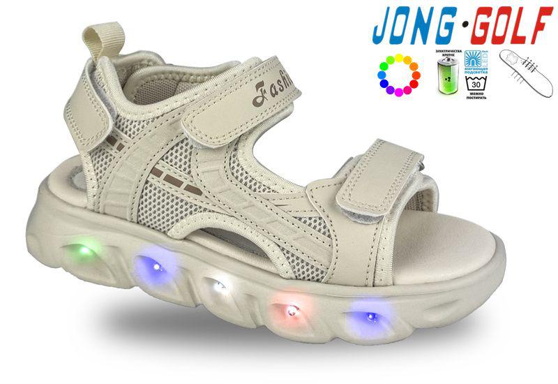 Босоножки детские для девочек Jong-Golf (27-32) B20444-6 LED (лето)