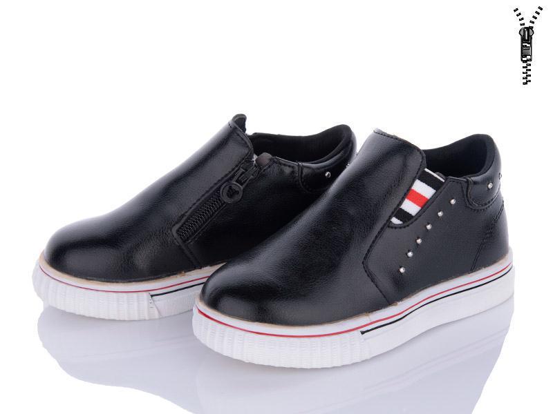 Ботинки для девочек Waldem (26-30) WH01 black (деми)