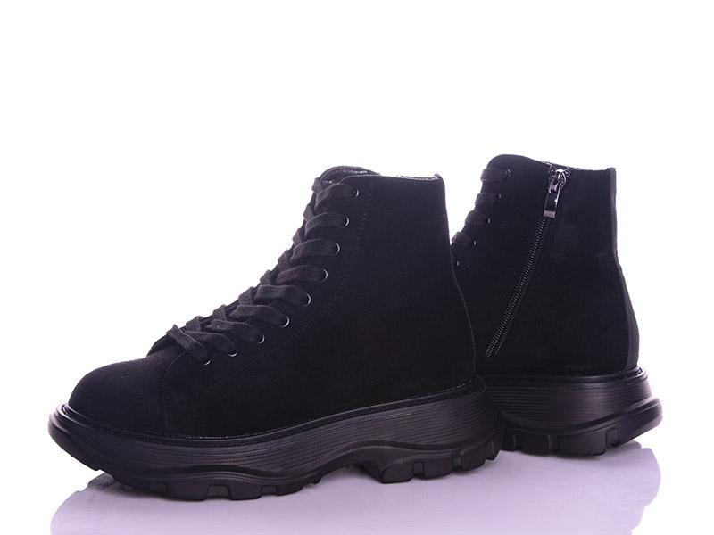 Ботинки женские Violeta (36-41) 166-47 black-2 (деми)
