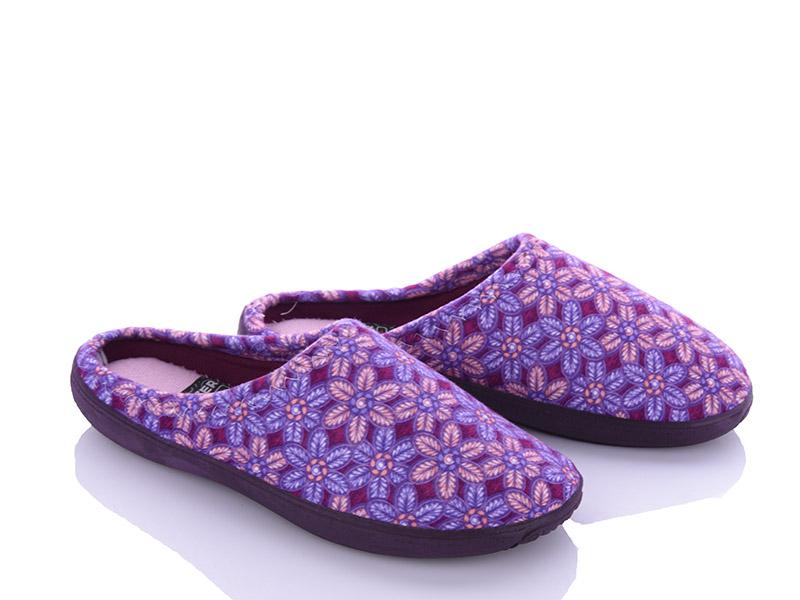 Тапочки женские Soylu (36-40) Г02 purple (деми)