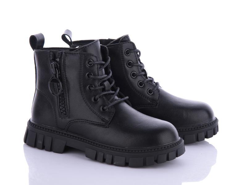 Ботинки для девочек Violeta (32-37) Y101-0649B black (деми)