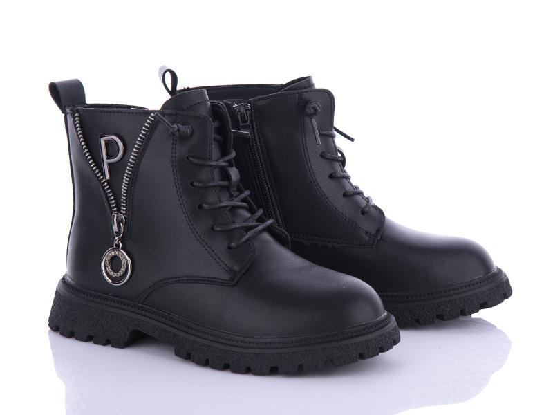 Ботинки для девочек Violeta (32-37) Y112-B21503 black (деми)