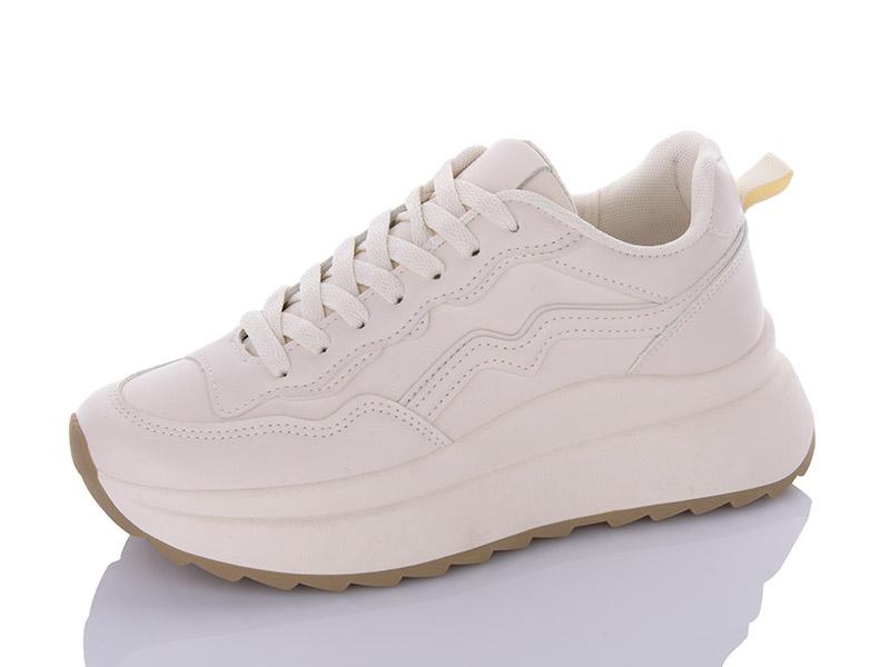 Кроссовки женские QQ Shoes (36-41) JP21 beige (деми)