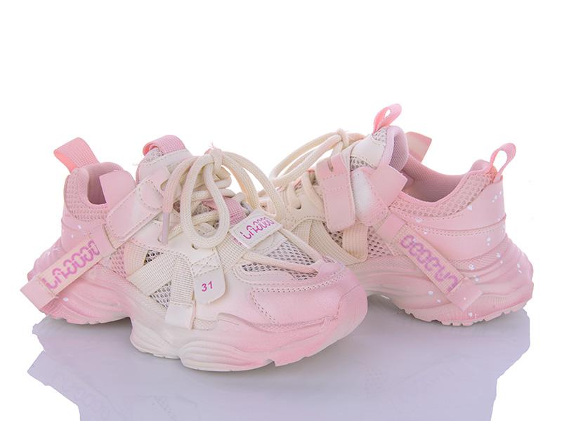Кроссовки для девочек Clibee (31-36) M577 pink (лето)