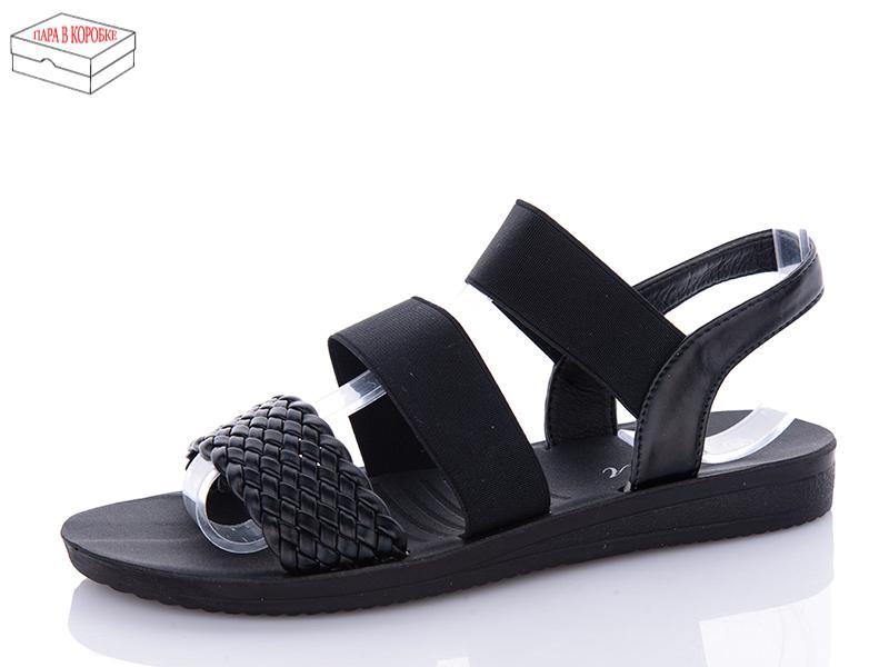 Босоножки женские QQ Shoes (36-41) A17 black (лето)