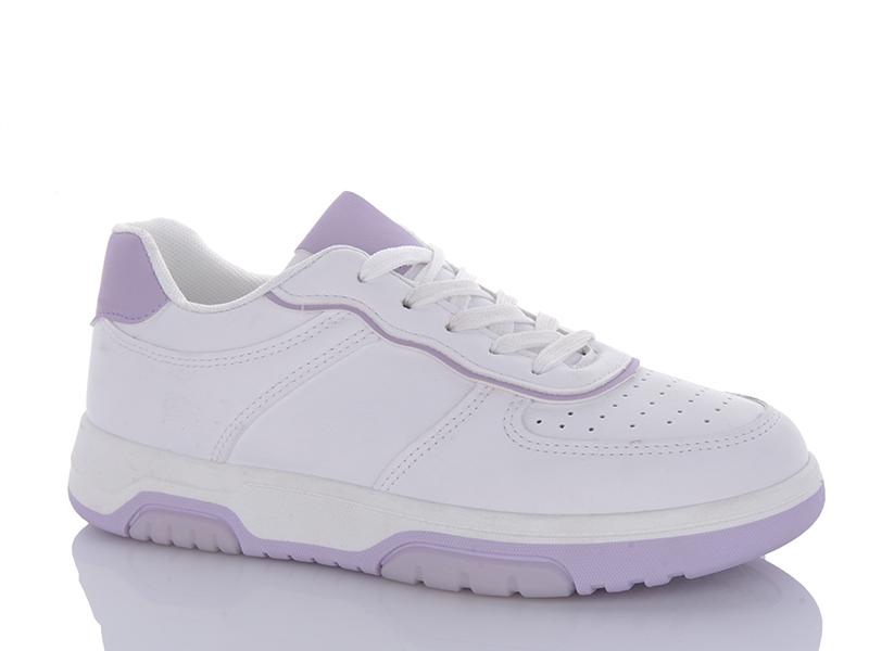 Кроссовки женские ABA (36-41) BK77 white (деми)