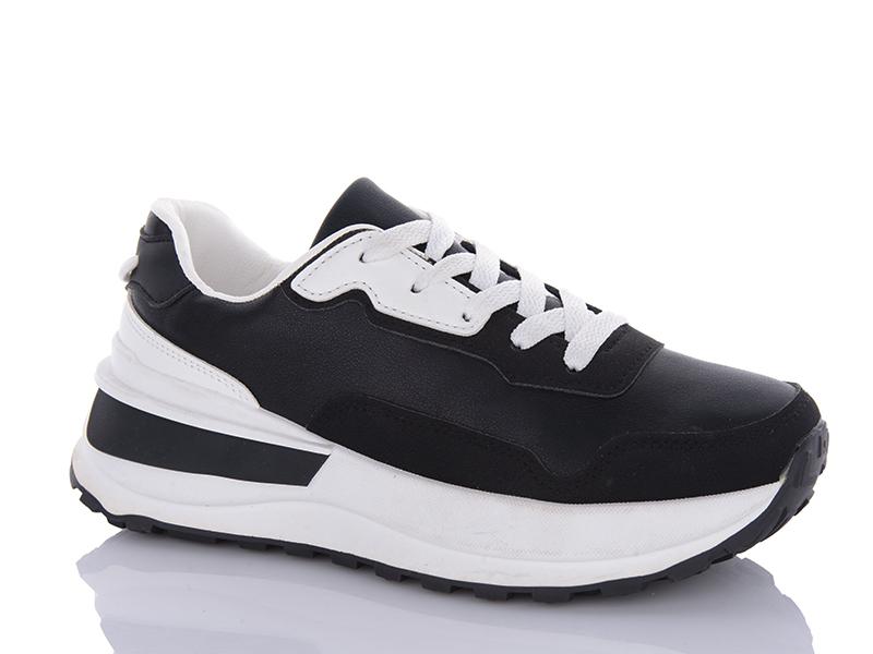 Кроссовки женские QQ Shoes (36-41) JP10 black (деми)