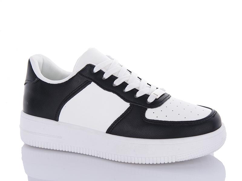Кроссовки женские QQ Shoes (36-41) JP55 white-black (деми)
