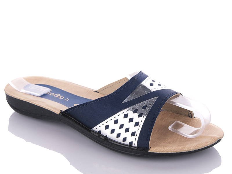 Шлепанцы Malibu (36-40) 7249 blue (лето)