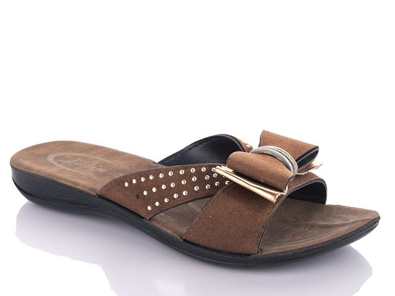 Шлепанцы Malibu (36-40) Bant-brown (лето)
