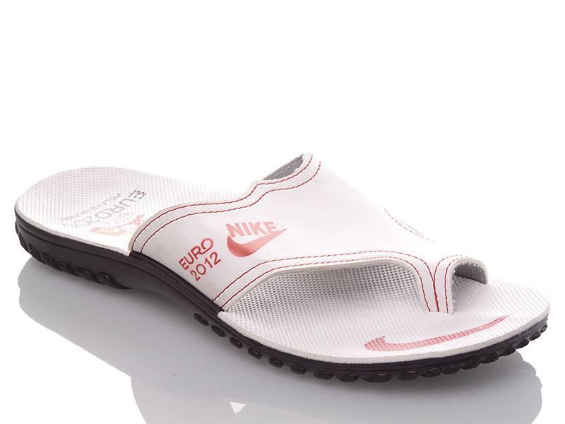 Шлепанцы Malibu (40-45) MEN white-bordo P (лето)