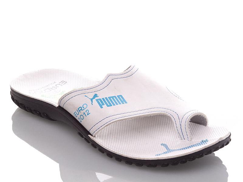 Шлепанцы Malibu (40-45) MEP white-blue P (лето)