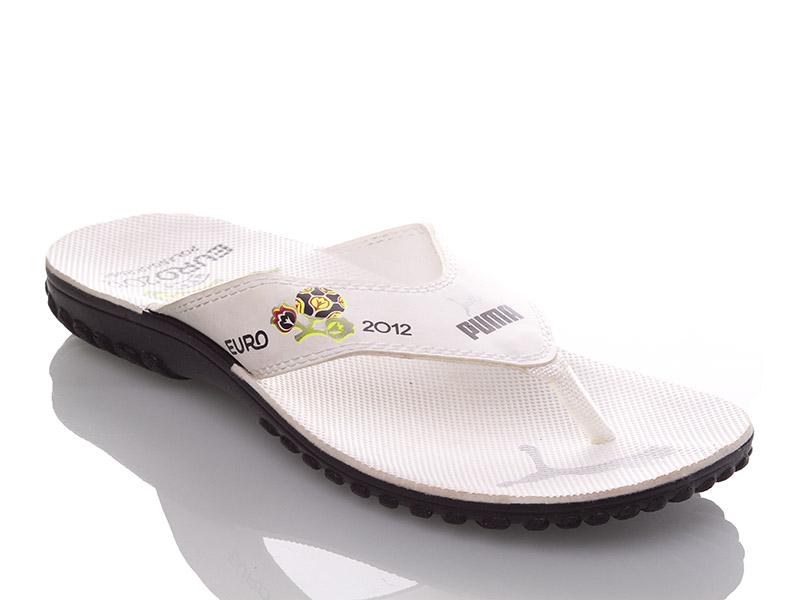 Шлепанцы Malibu (40-45) MEP white-grey V (лето)