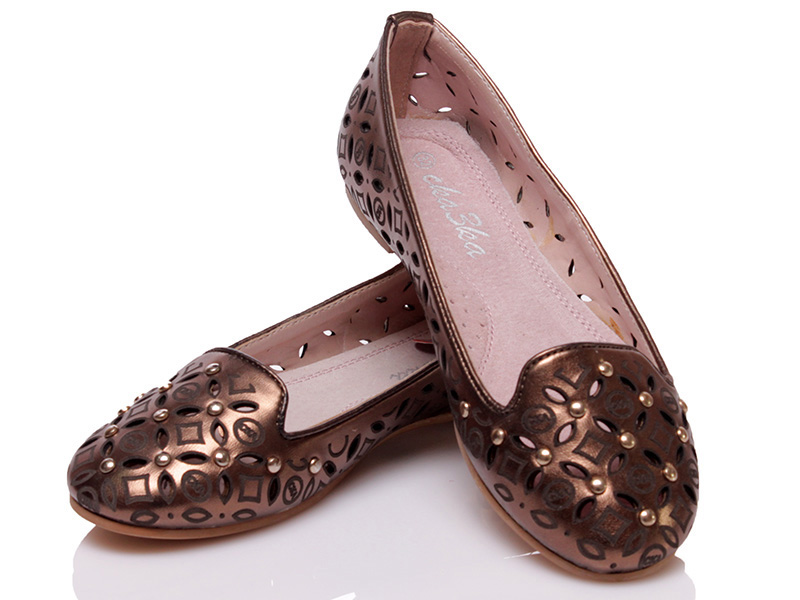 Балетки Gratis (32-37) SHH-L-14262 GOLD (лето)
