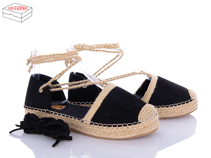 Босоножки Star (36-41) JH98 black (лето)