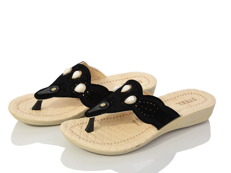 Шлепанцы DeMur (36-40) 2024-047 black (лето)